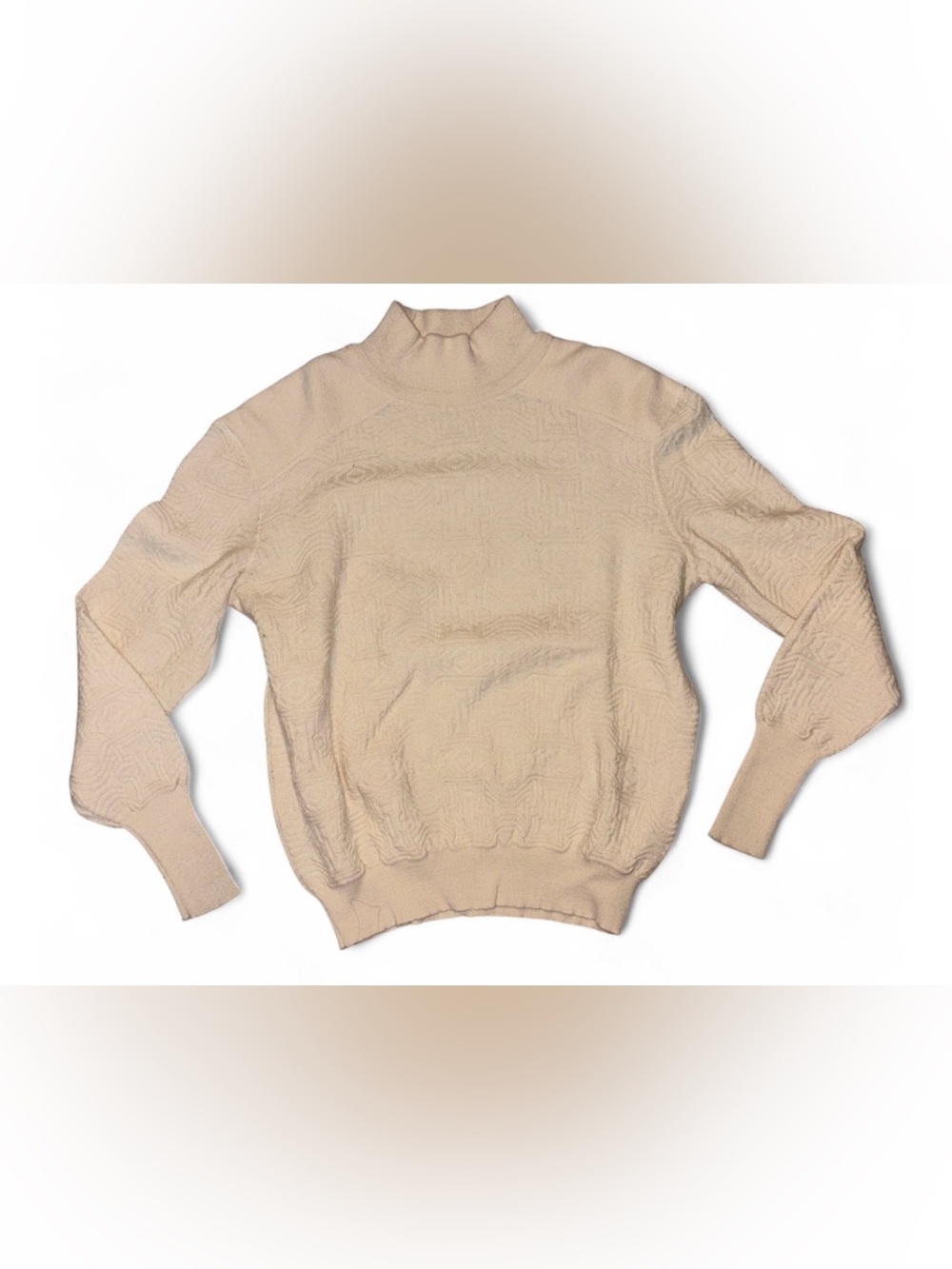 Courreges Cream Turtleneck Sweater